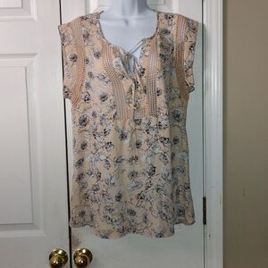 Daniel Rainn  sheer blouse  Sz L